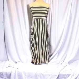 Banana Republic Factory Striped, Strapless Swim-Suit Cover Summer Dress in XL